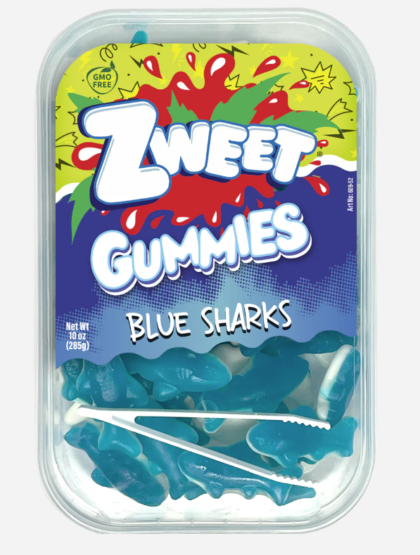 Zweet Gummies Blue Sharks 10oz