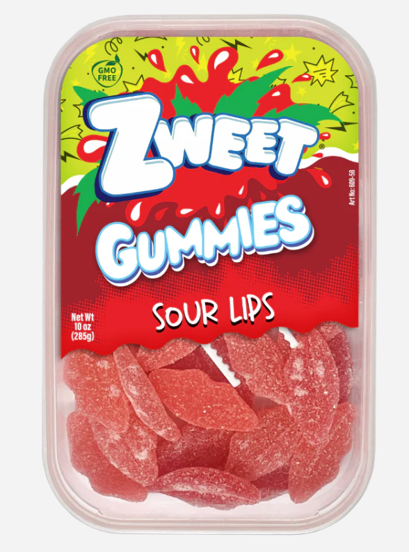 Zweet Gummies Sour Lips 10oz