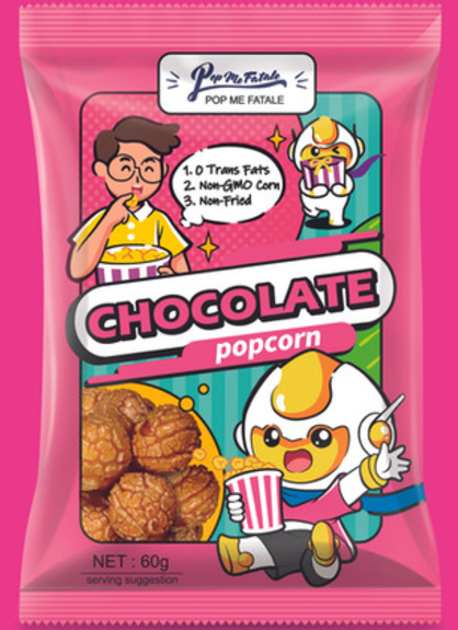 Pop Me Fatale Chocolate Popcorn 60g (BEST BY: MAY 25)