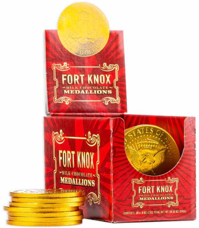 Fort Knox Gold Large Chocolate  Coins 0.85oz