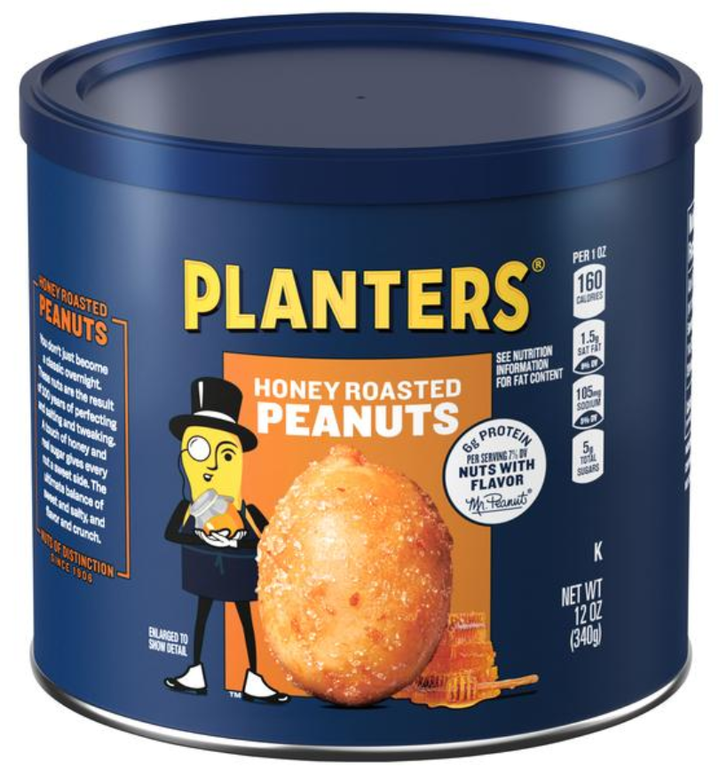Planters Honey Roasted Peanuts 12oz