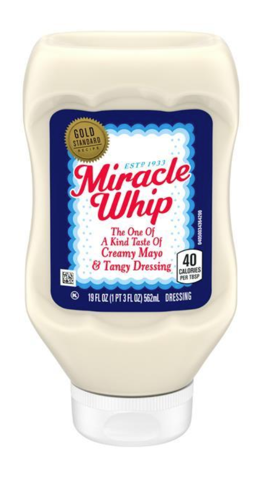 Miracle Whip Original Squeeze Bottle 19oz