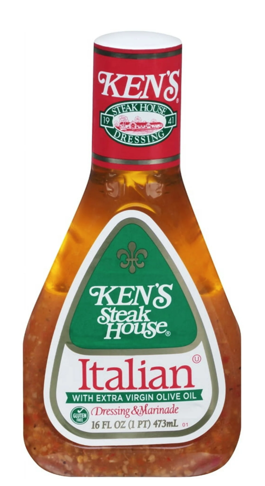 Ken's Steakhouse Italian Dressing With Extra Olive Oil 16oz (BEST BY: AUG 25)