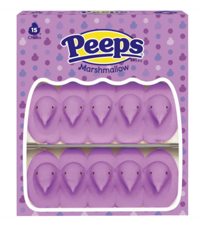 Peeps Purple Marshmallow Chicks 15ct