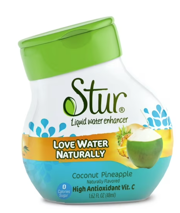 Stur Coconut Pineapple Water Enhancer 1.62oz (BEST BY: NOV 2025)