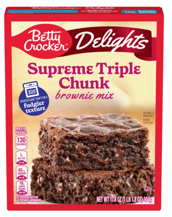 Betty Crocker Supreme Triple Chunk Brownie Mix 17.8oz