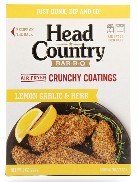 Head Country Air Fryer Crunchy Coatings Lemon Garlic & Herb 8oz