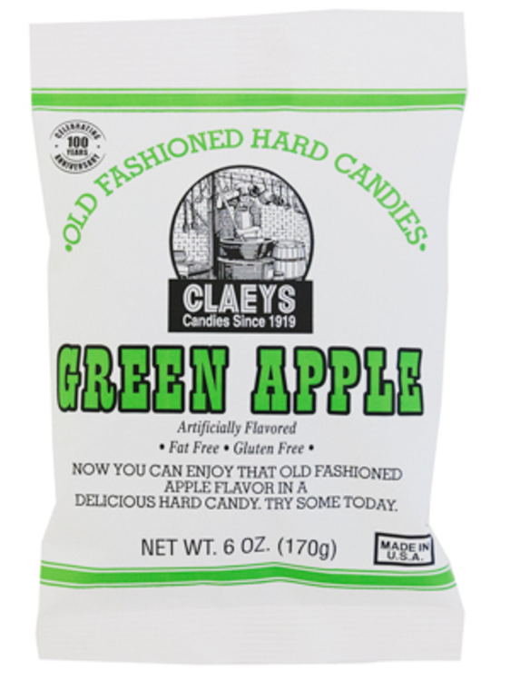 Claeys Green Apple Hard Candy 6oz