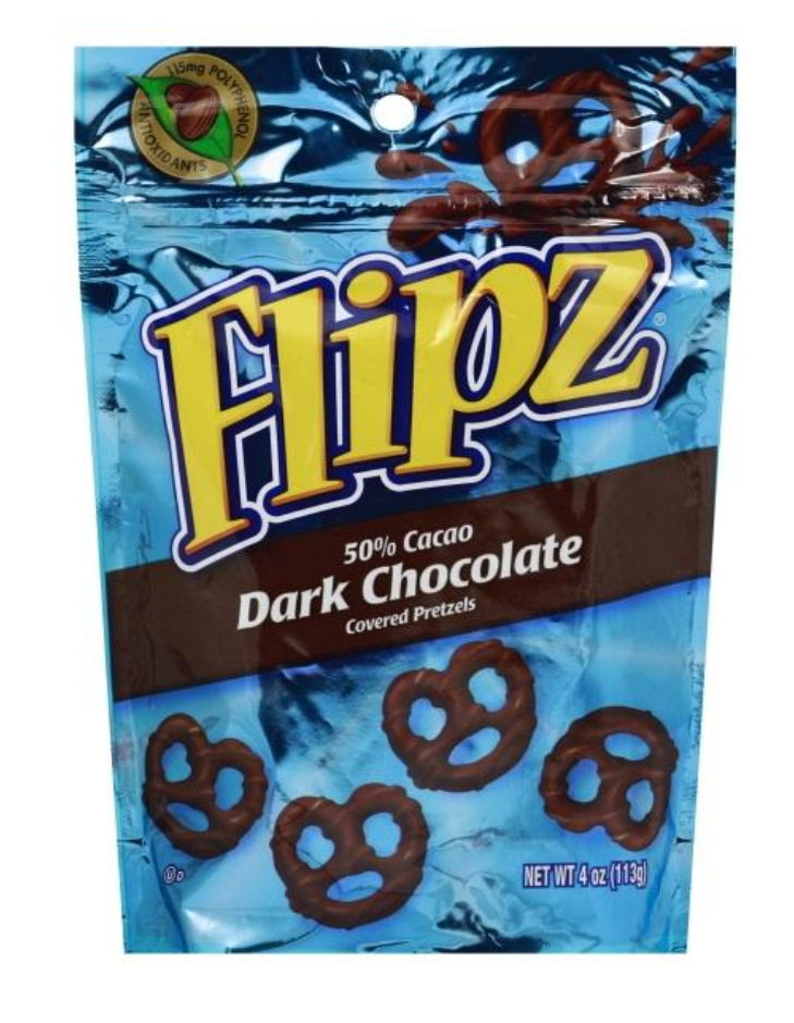 Flipz Dark Chocolate Covered Pretzels 4oz
