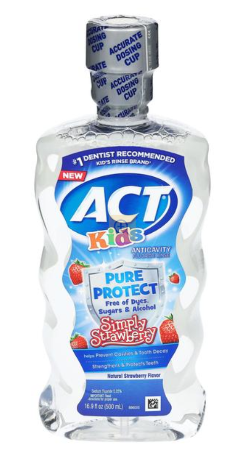 ACTS Kids Pure Protect Mouthwash Simply Strawberry 16.9oz