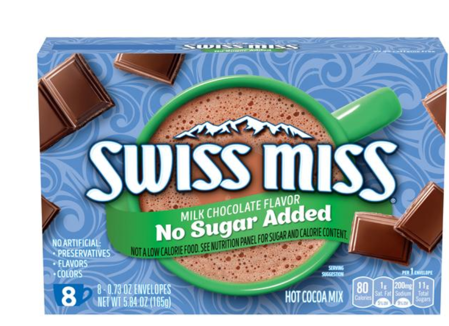 Swiss Miss Milk Chocolate No Sugar Added Mix 8 Pack