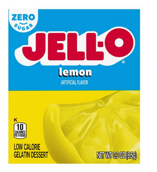 Jell-O Zero Sugar Lemon Gelatin Mix