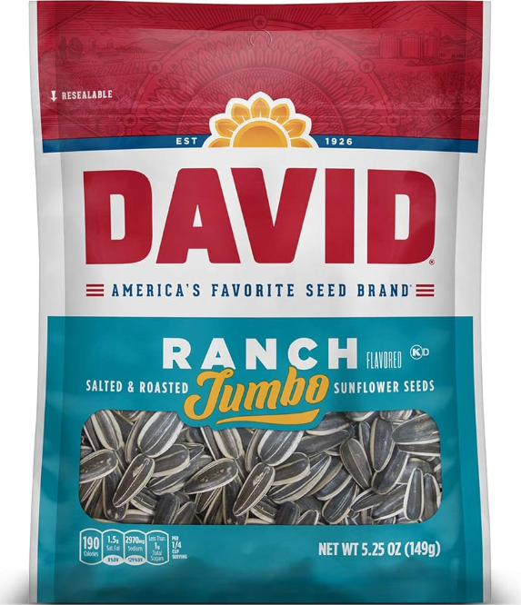 DAVID S-F SEEDS 5.25OZ JUMBO RANCH
