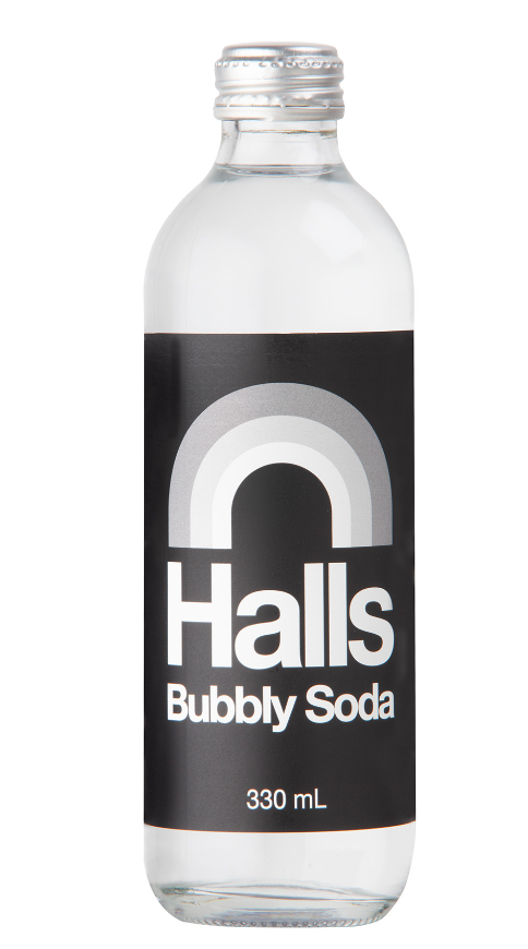 Halls Bubbly Soda Water 330ml