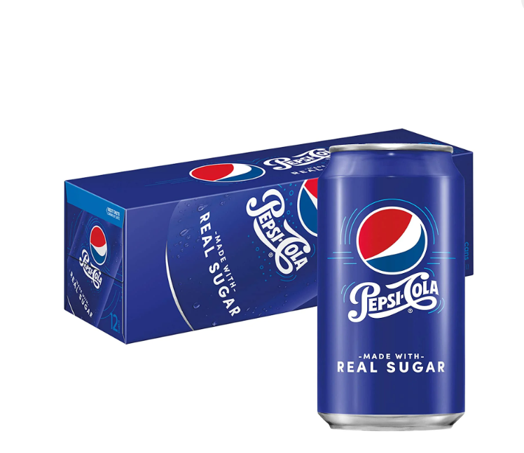 Pepsi Real Sugar 12 Pack / 12oz Cans