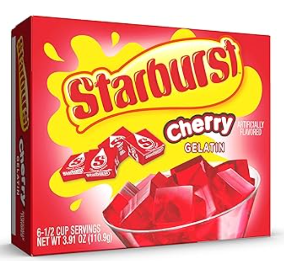 Starburst Cherry Gelatin Mix 3.91oz