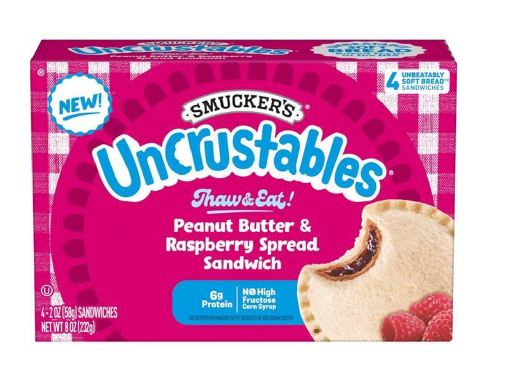 Smucker's Uncrustables Peanut Butter & Raspberry 4ct [Click & Collect Only]