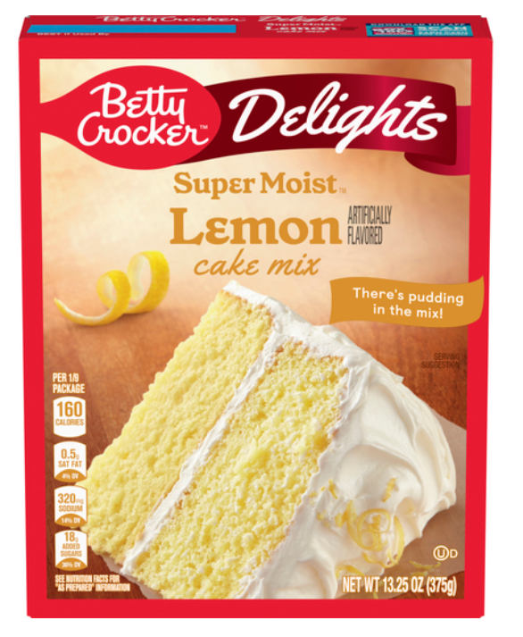 Betty Crocker Super Moist Lemon Cake Mix 13.25oz