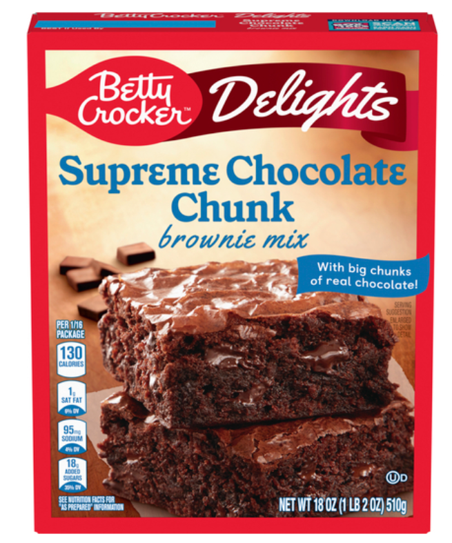 Betty Crocker Supreme Chocolate Chunk Brownie Mix 18oz