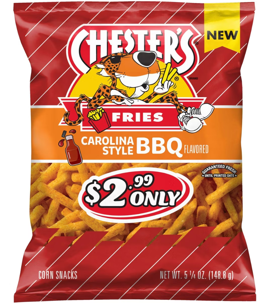 Chesters Tangy Carolina BBQ Fries 5.25oz (BEST BY: DEC 2025)