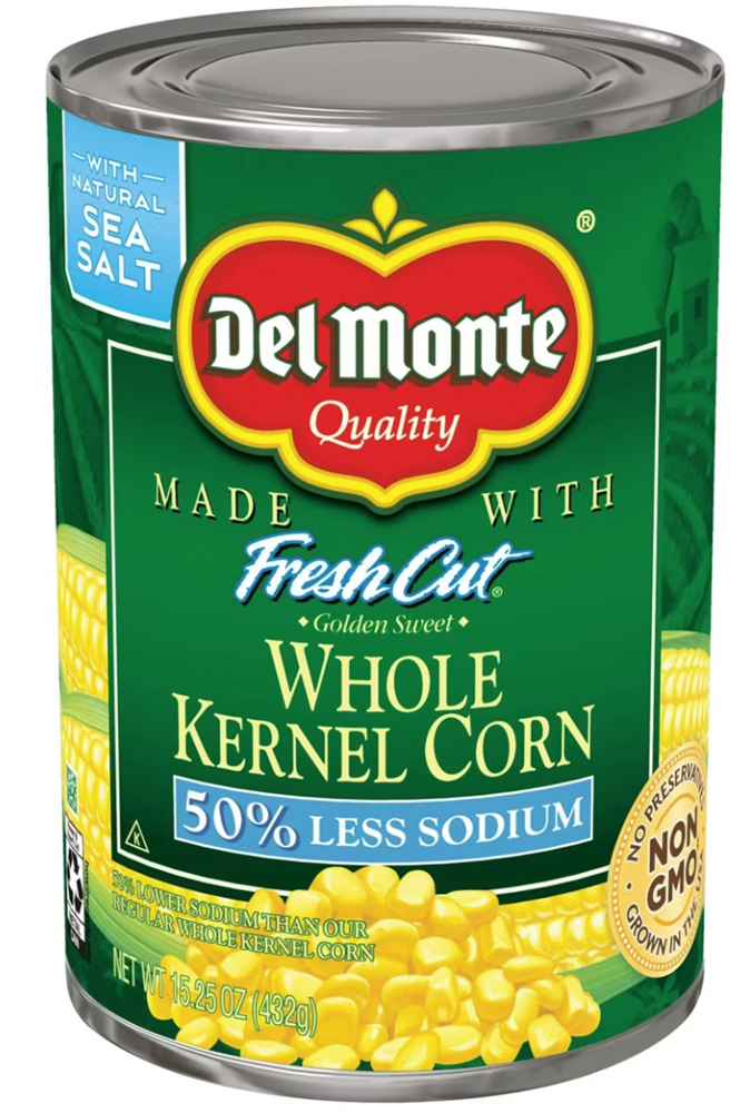 Del Monte Less Sodium Whole Kernel Corn 15.25oz