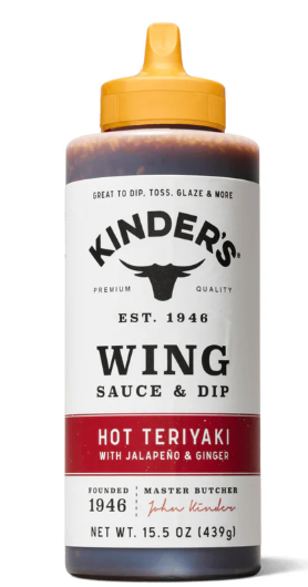 Kinder's Wing Sauce & Dip Hot Teriyaki With Jalapeno & Ginger