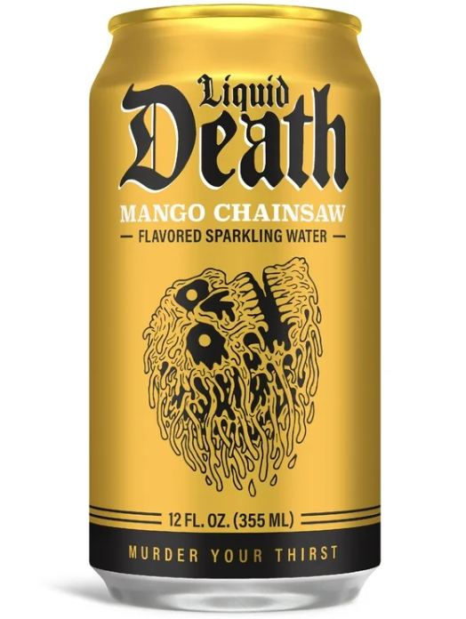 Liquid Death Mango Chainsaw 12oz Can