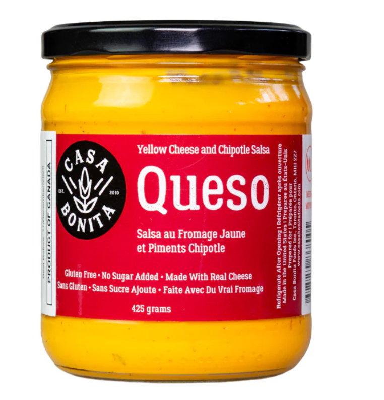 Casa Bonita Yellow Cheese And Chipotle Salsa Queso 425g