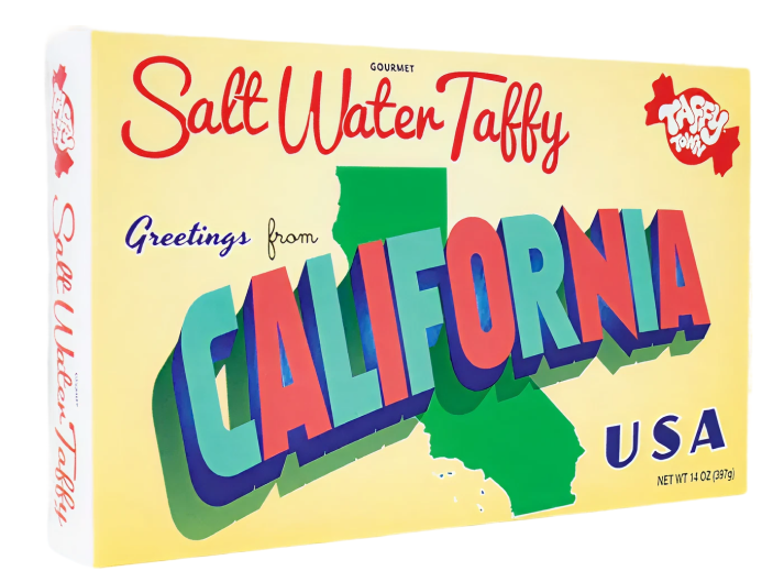 Taffy Town Salt Water Taffy California Taffy Gift Box 12oz