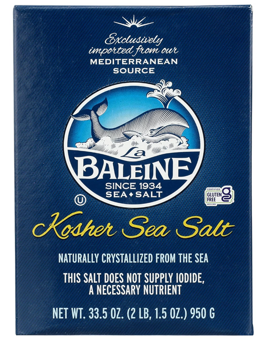 La Baleine Kosher Sea Salt 33.5oz