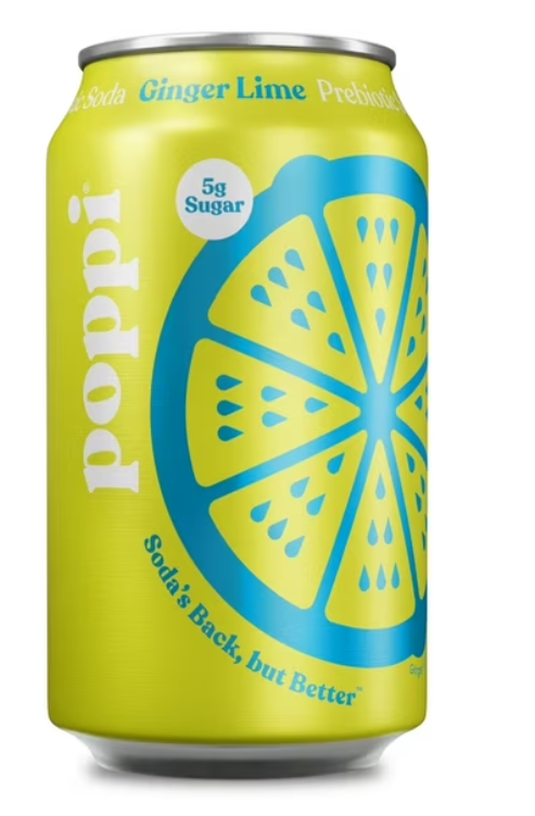 Poppi Ginger Lime Chilled Can 12oz
