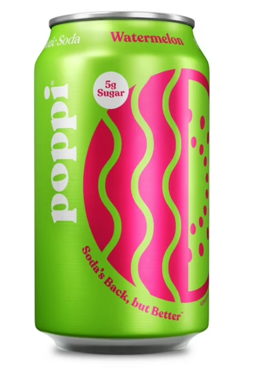 Poppi Watermelon Chilled Can 12oz