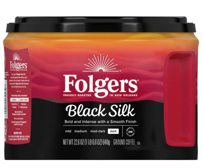 Folgers Black Silk Ground Coffee 22.6oz