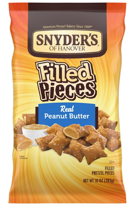 Snyder Filled Pieces Real Peanut Butter Pretzel Pieces 10oz