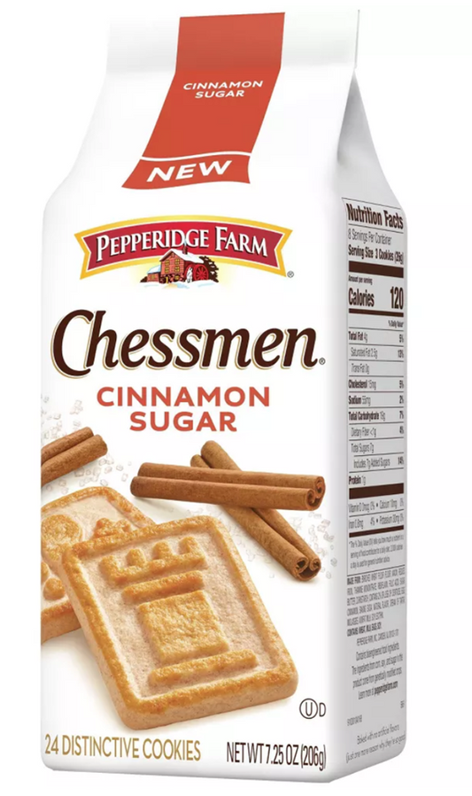 Pepperidge Farm Chessman Cinnamon Sugar Cookies 7.25oz