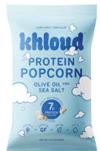 Khloud Olive Oil & Sea Salt Protein Popcorn 4oz