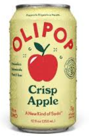 Olipop Prebiotic Soda Apple Crisp Can 12oz