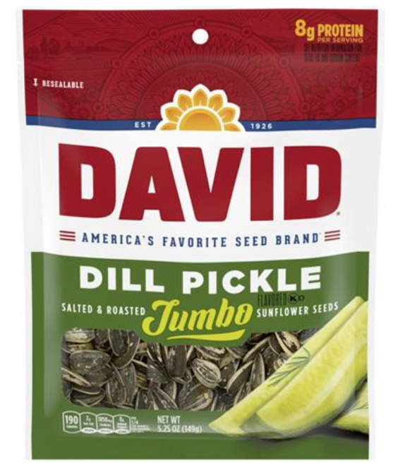 David Jumbo Dill Pickle Sunflower Seeds 5.25oz