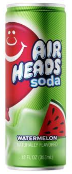 Airheads Sour Soda Watermelon Can 12oz