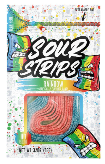 Sour Strips Rainbow 3.4oz