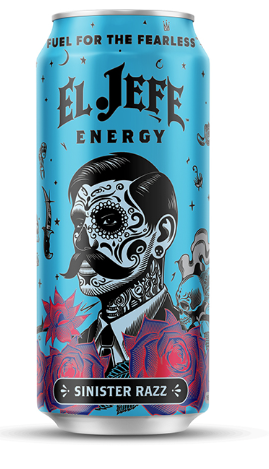 El Jefe Energy Drink Sinister Razz 16oz