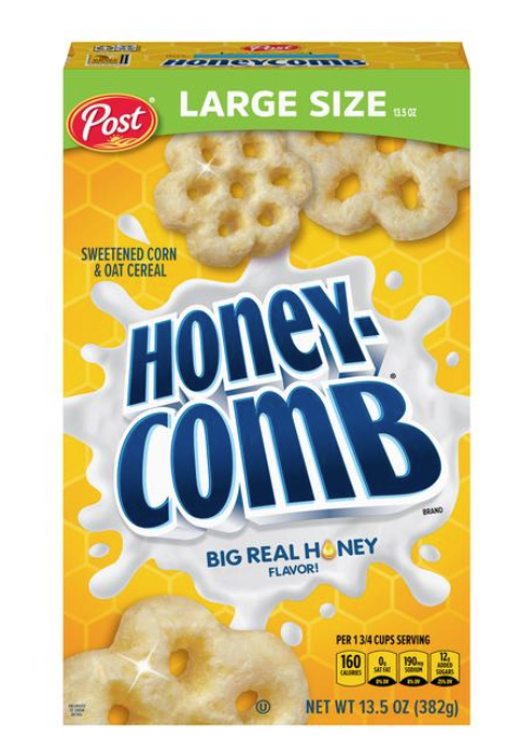 Post Honeycomb Cereal Large Size 13.5oz