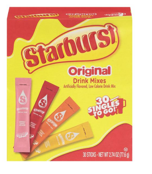 Starburst Original Drinks Mixes Variety Pack 30ct