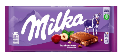 MILKA RAISIN & NUTS 90G