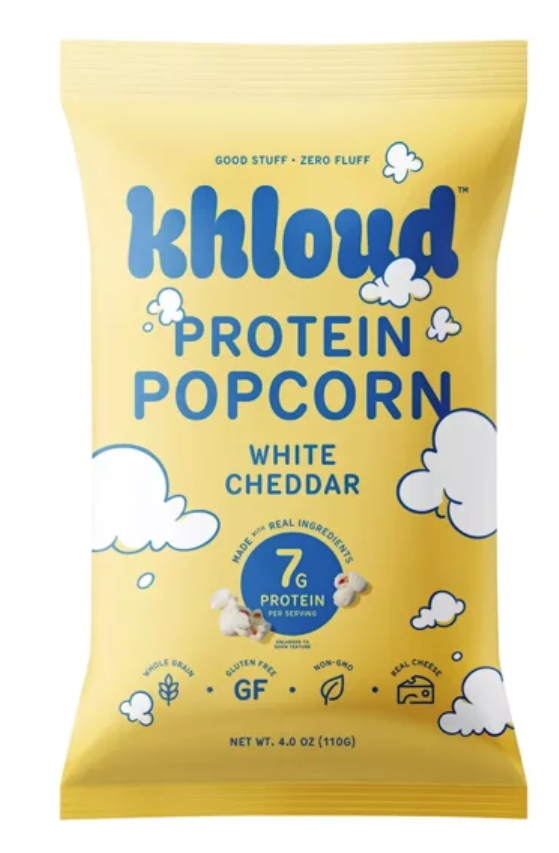 Khloud White Cheddar Protein Popcorn 4oz