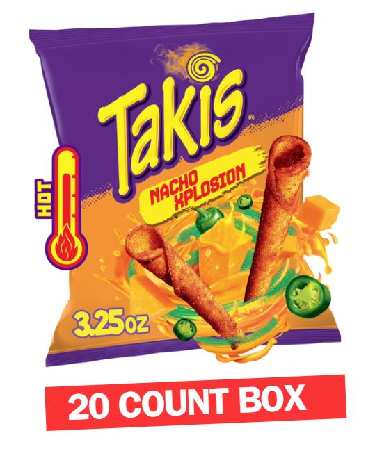 Takis Xplosion Nachos 3.25oz 20ct Box