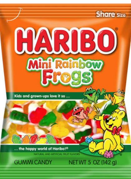Haribo Mini Rainbow Frogs 5oz 142g