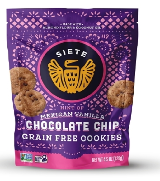 Siete Family Foods Hint Of Mexican Vanilla Chocolate Chip Cookies 4.5oz