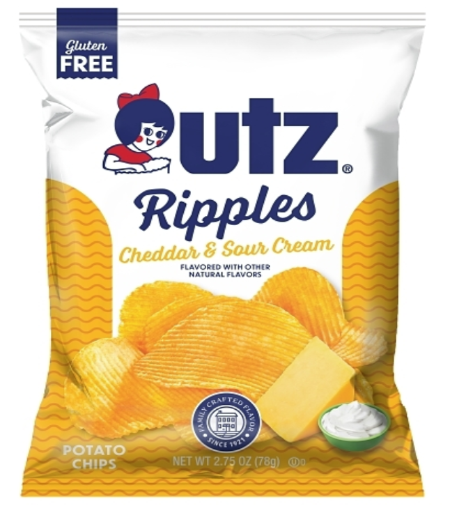 Utz Cheddar & Sour Cream Ripple Chips 2.75oz