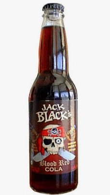 Jack Black's Cola Blood Real  12oz Glass Bottle